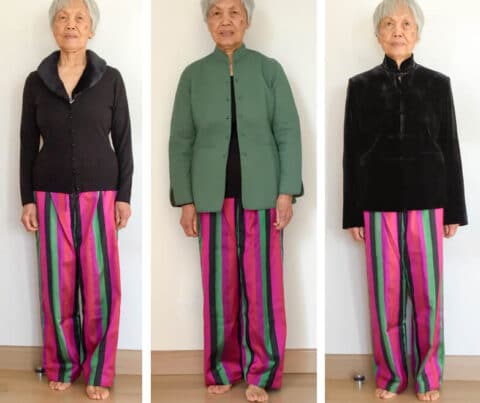 Senior Style: Colorful Pants with a Basic Jacket