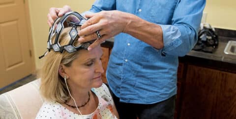 An Alzheimer's Test That Helps You Detect Early Signs of Dementia: NextTribe's Editor in Chief Gets Fitted for Her Helmet