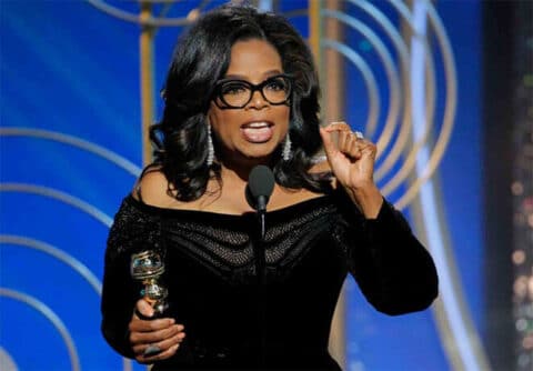 Next Tribe women in 2018; Oprah giving her Golden Globes speech