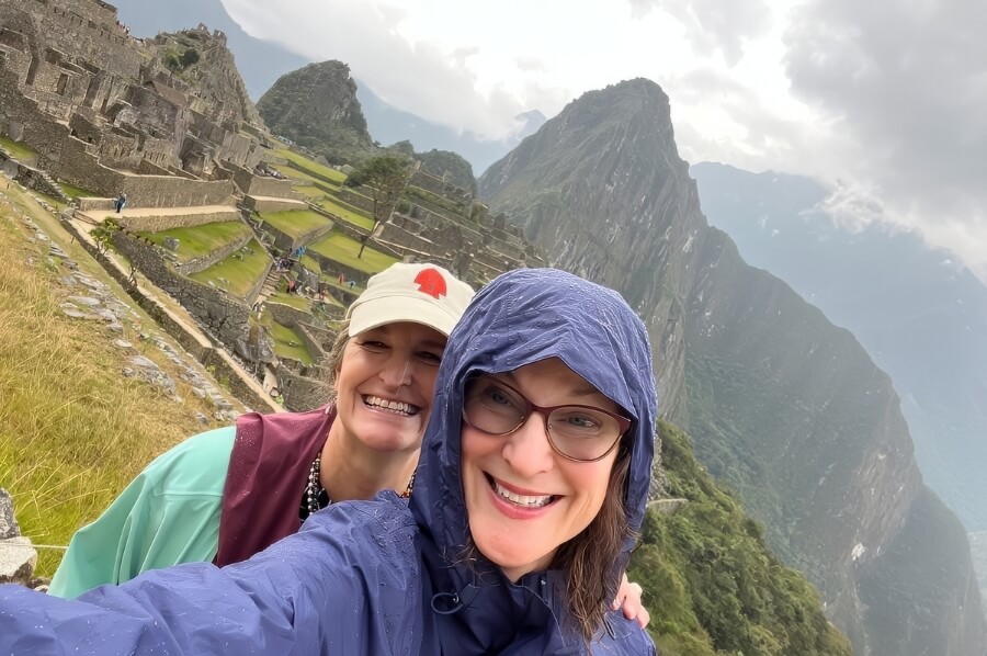 inca trail hike. Finally getting to Machu Picchu