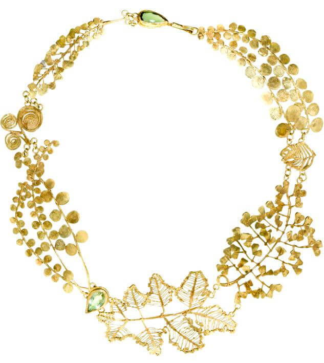 Fern necklace designed by Judy Geib