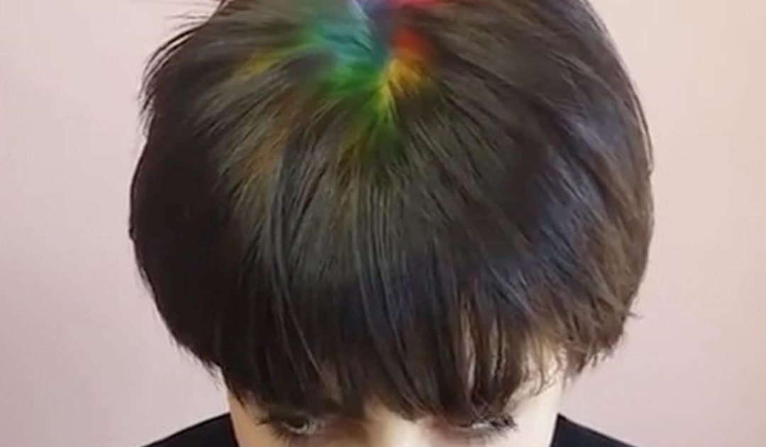 Bored With Your Usual Way of Covering Gray? Give Rainbow Roots a Try