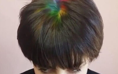 Bored With Your Usual Way of Covering Gray? Give Rainbow Roots a Try