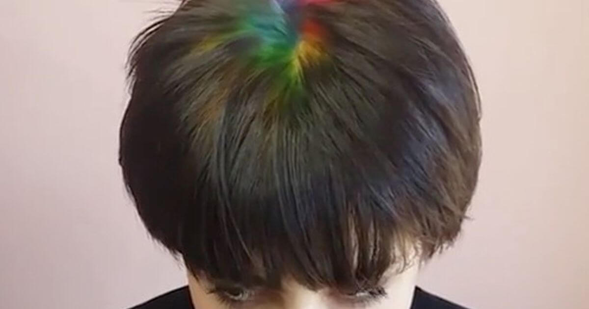 Bored With Your Usual Way of Covering Gray? Give Rainbow Roots a Try