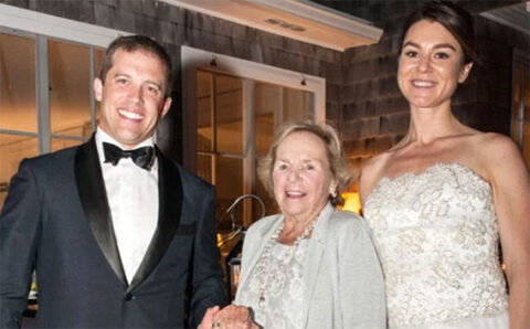 Next Tribe one of the Kennedy women, Meaghan Townsend on her wedding day with Ethel Kennedy and her husband. 
