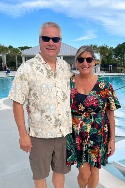 Susanne and Chris Routh loving their active adult community life.